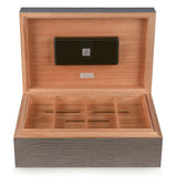 Cargar imagen en el visor de la galería, Humidor Zino Z80 Oak Negro &amp; Menta